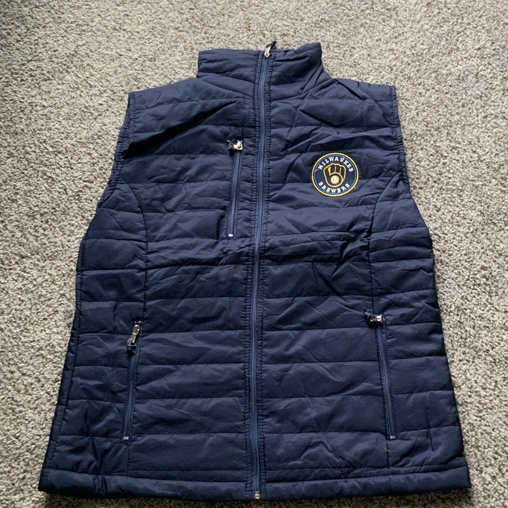A.P.C. Navy Quilted Vest